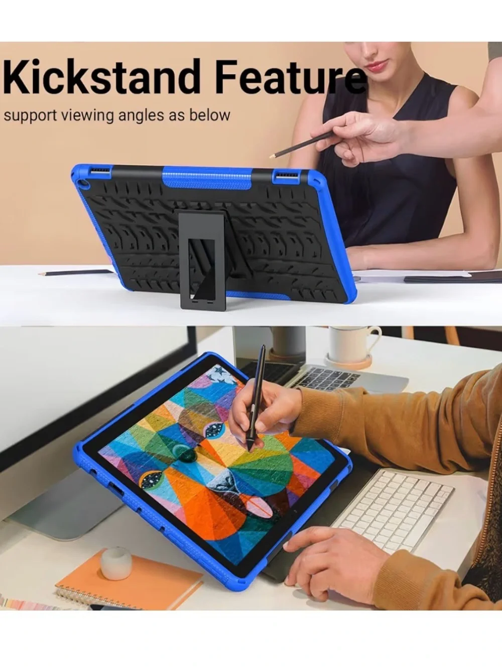 Case for Fire HD 10 Tablet Case 13th Generation 2023 and Amazon Kindle Fire HD10